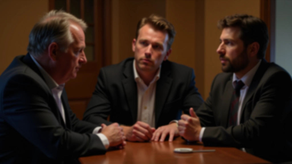 Players leaning forward intently during discussion, analyzing faces and reactions of other players