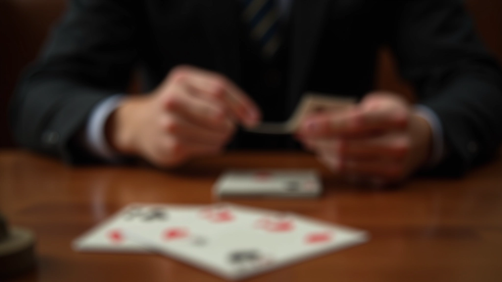 Close-up of hands holding mystery game cards and written clues spread across wooden table