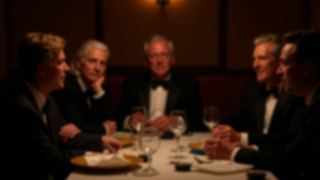 Guests enjoying an interactive mystery event at an elegant dining table